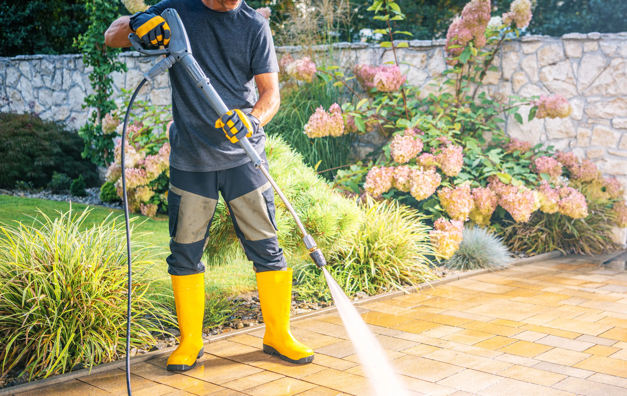 Best way to clean cement patio Saint Helens