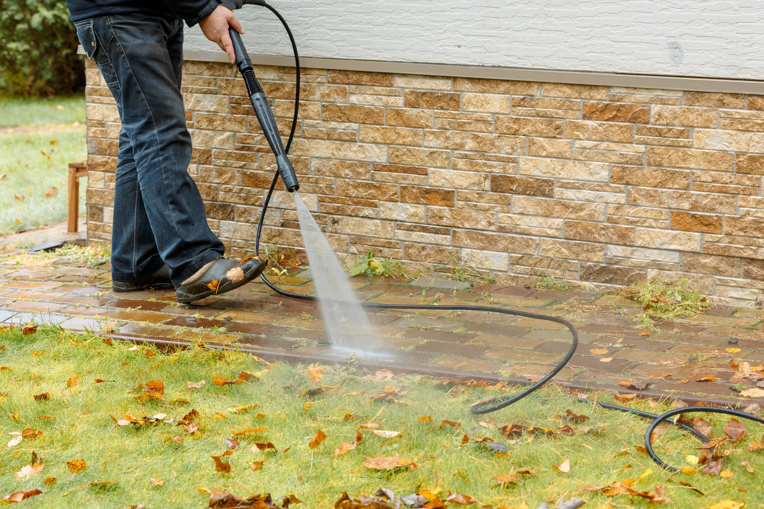 Best way to clean cement patio Saint Helens