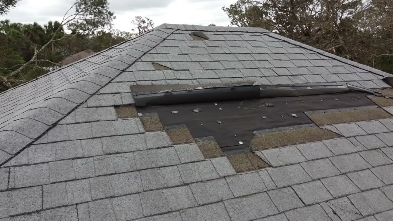Storm damage roof repair